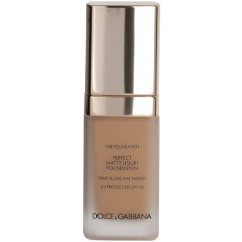 

Dolce & Gabbana The Foundation Perfect Matte Liquid Foundation tональні засоби з матуючим ефектом відтінок No. 130 Warm Rose SPF 20 30 мл