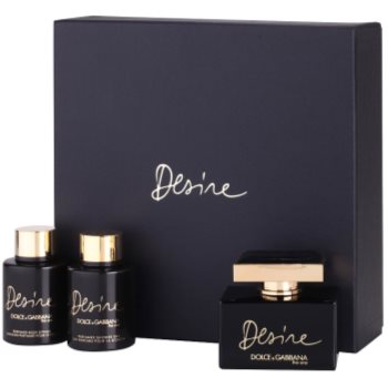 

Dolce & Gabbana The One Desire подарунковий набір I. парфумована вода (Intense) 75 ml + Молочко для тіла 100 ml + Гель для душу 100 ml