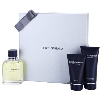 

Dolce & Gabbana Pour Homme подарунковий набір IV Туалетна вода 125 ml + Бальзам після гоління 100 ml + Гель для душу 50 ml