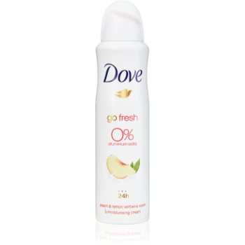 Dove go fresh peach & lemon verbena deodorant spray fara continut de aluminiu