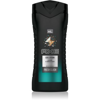 Axe collision leather + cookies gel de duș pentru barbati