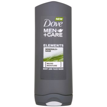 Dove men+care elements gel de duș pentru față și corp 2 in 1