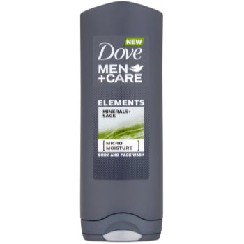 Dove Men+Care Elements Gel de duș pentru față și corp 2 in 1