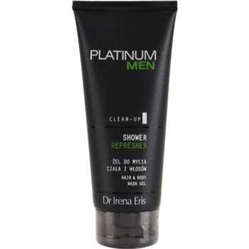 Dr Irena Eris Platinum Men Clean-Up gel de dus revigorant pentru corp si par