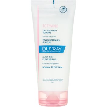 Ducray ictyane gel de curatare spumant pentru piele normala si uscata