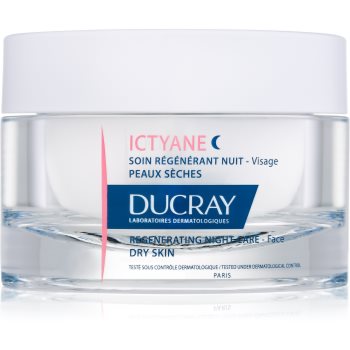 Ducray ictyane tratament regenerator pe timpul nopții ten uscat