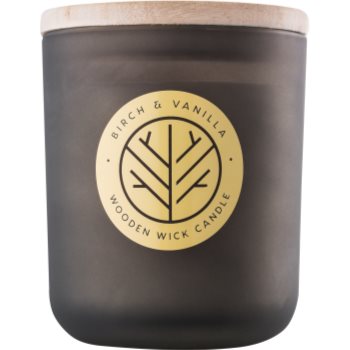Dw home smoked birch & vanilla lumânare parfumată cu fitil din lemn
