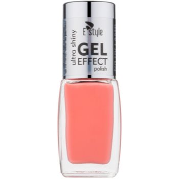 

E style Gel Effect Гелевий лак для нігтів без використання UV/ LED лампи відтінок 04 Coral 10 мл