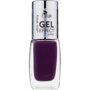 

E style Gel Effect Гелевий лак для нігтів без використання UV/ LED лампи відтінок 15 Hot Plum 10 мл