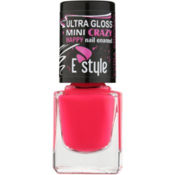 

E style Mini Crazy неоновий лак для штучних нігтів відтінок 25 Pink 7 мл