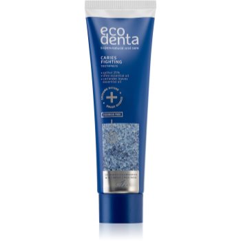 Ecodenta expert caries fighting pastă de dinți fără fluor impotriva cariilor dentare