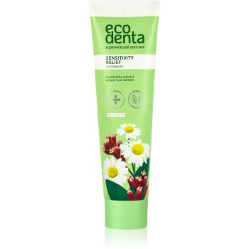 Ecodenta green sensitivity relief pasta de dinti pentru dinti sensibili cu flor