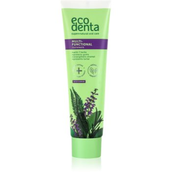 Ecodenta green multifunctional pasta de dinti cu fluor 6+ ani