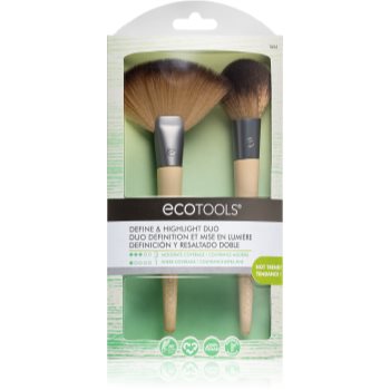 Ecotools define & highlight duo set perii machiaj vii. pentru femei
