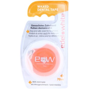 

Edel+White Waxed Dental Tape зубна стрiчка присмак Mint 70 м