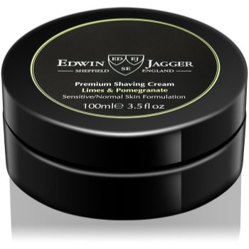 EDWIN JAGGER Limes & Pomegranate crema de barbierit pentru ten mixt