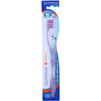 

Elgydium Anti-Plaque зубна щітка середньої жорсткості Violet