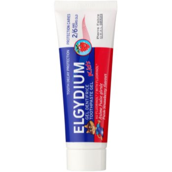 

Elgydium Kids зубна паста для дітей присмак Fresh Strawberry (2-6) 50 мл
