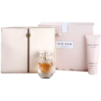 Elie Saab Le Parfum dárková sada VII. parfémovaná voda 50 ml + tělové mléko 75 ml + kabelka