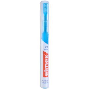 

Elmex Caries Protection зубна щітка з рівними щетинками середньої жорсткості blue