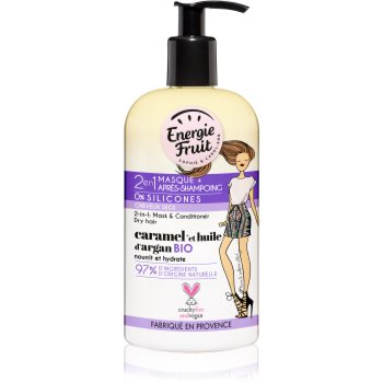 Energie fruit caramel masca 2 in 1 pentru par uscat