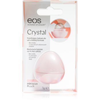 EOS Crystal Hibiscus Peach Balsam de buze hidratant