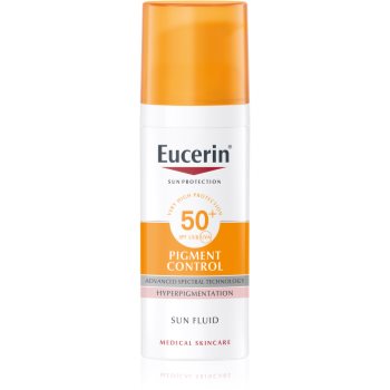 Eucerin sun pigment control emulsie protectoare împotriva hiper-pigmentării tenului spf 50+
