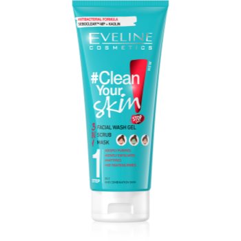 Eveline cosmetics #clean your skin gel de curatare 3 in 1