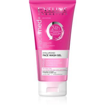 Eveline cosmetics facemed+ gel de curatare 3 in 1 cu acid hialuronic