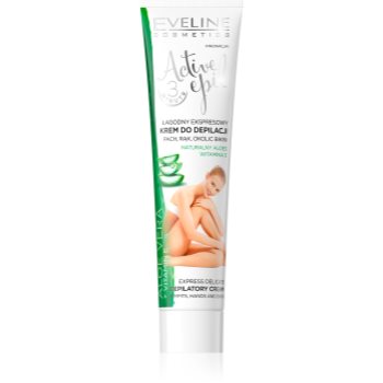 Eveline cosmetics active epil crema depilatoare pentru mâini, axile și zona inghinală cu aloe vera