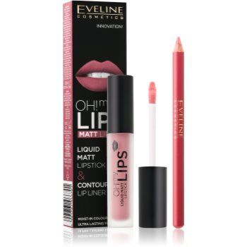 Eveline Cosmetics OH! my LIPS set de buze mat 07 Baby Nude