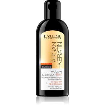 Eveline cosmetics argan + keratin șampon 8 in 1