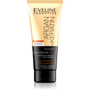 Eveline cosmetics argan + keratin balsam 8 in 1