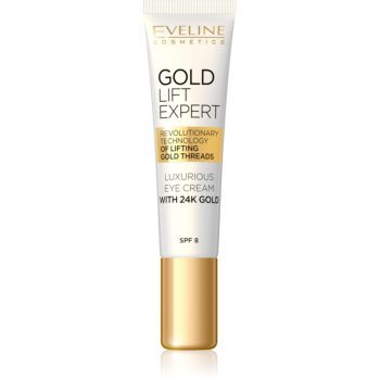 Eveline Cosmetics Gold Lift Expert cremã de lux pentru ochi ?i pleoape cu aur de 24 de karate poza