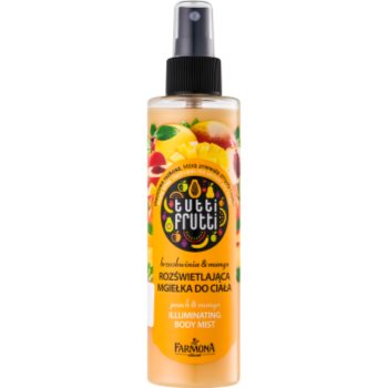 

Farmona Tutti Frutti Peach & Mango поживна емульсія для тіла з блискітками з розгладжуючим ефектом 200 мл