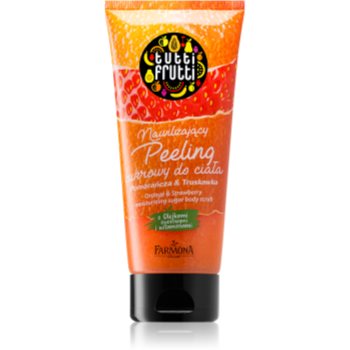 Farmona tutti frutti orange & strawberry exfoliant hidratant din zahar cu vitamine