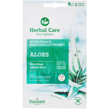 

Farmona Herbal Care Aloe зволожуюча маска для всіх типів шкіри 2 x 5 мл