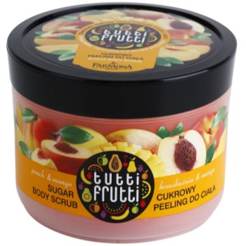 

Farmona Tutti Frutti Peach & Mango цукровий пілінг для тіла 300 гр
