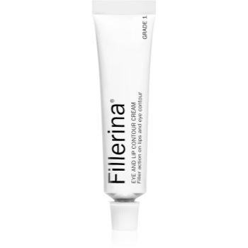 Fillerina eye and lip contour cream grade 1 crema impotriva primelor semne de imbatranire pentru conturul ochilor si buzelor