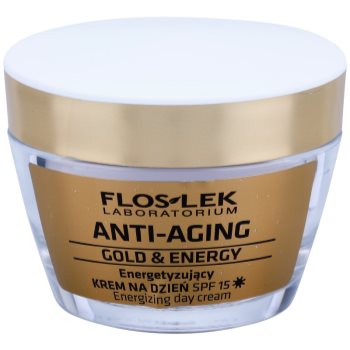 Floslek laboratorium anti-aging gold & energy crema de zi energizanta spf 15