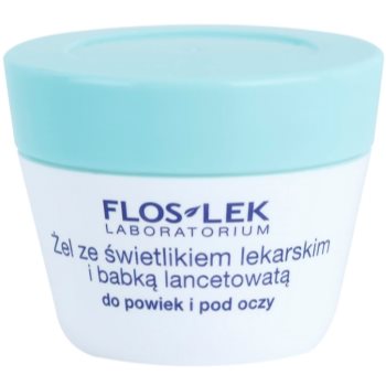 FlosLek Laboratorium Eye Care Gel pentru jurul ochilor cu patlagina si luminator medicale poza