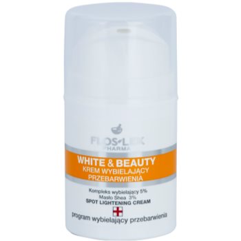 Floslek pharma white & beauty crema cu efect de albire pentru tratament local