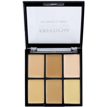 

Freedom Pro Conceal палетка коректорів відтінок Light-Medium 6 гр