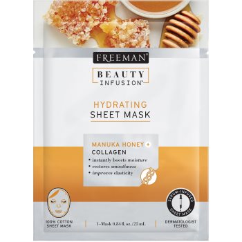 

Freeman Beauty Infusion Manuka Honey + Collagen зволожуюча тканинна маска для всіх типів шкіри 25 мл