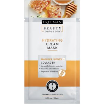 Freeman beauty infusion manuka honey + collagen crema masca hidratanta pentru ten normal spre uscat