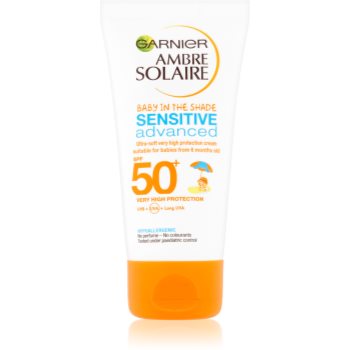 

Garnier Ambre Solaire Sensitive Advanced дитячий крем для засмаги SPF 50+ 50 мл