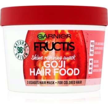 Garnier fructis goji hair food mască pentru redarea luciului părului vopsit