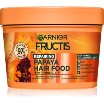 Garnier fructis papaya hair food mască regeneratoare pentru părul deteriorat