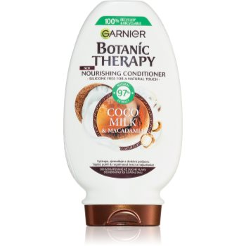 Garnier botanic therapy coco milk & macadamia balsam hrănitor pentru păr uscat și aspru