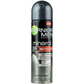 Garnier Men Mineral Neutralizer spray anti-perspirant impotriva petelor albe poza
